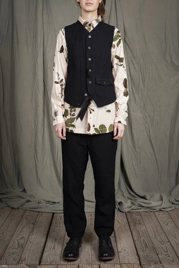 Aleksandr Manamis - Mended Velvet Wool Waistcoat