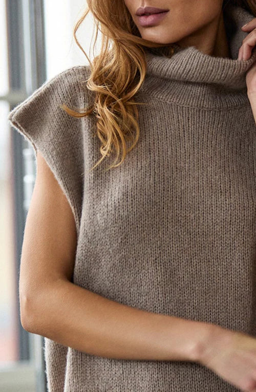 Kristensen Du Nord - Cashmere Blend Waistcoat in Dark Sage