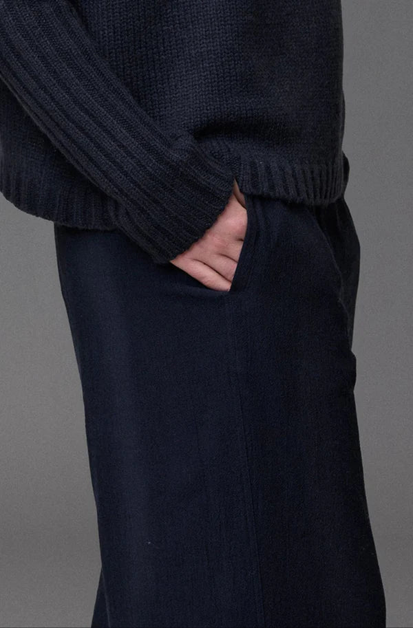 Kristensen Du Nord - Light Herringbone Wide Pants