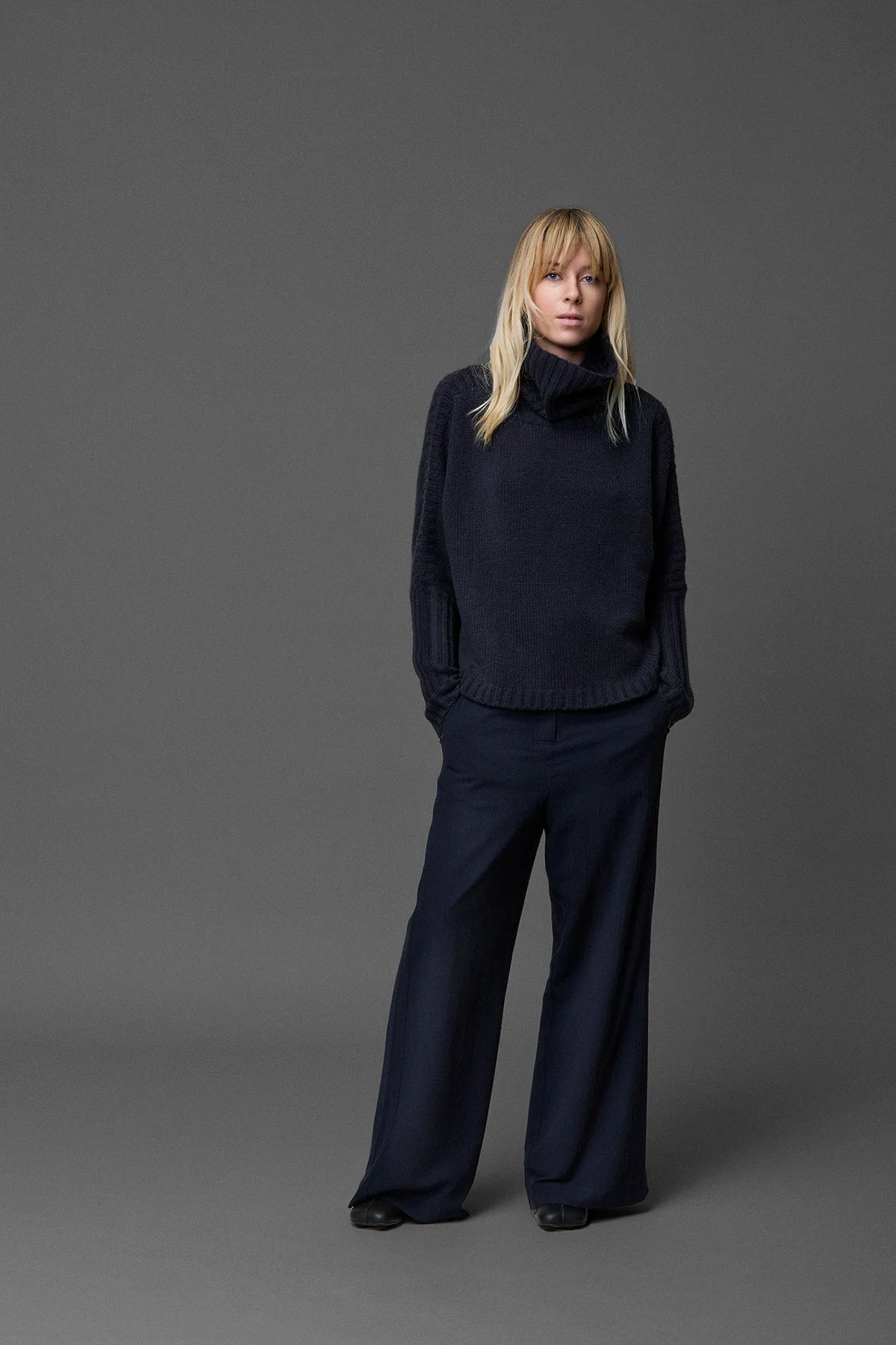 Kristensen Du Nord - Light Herringbone Wide Pants