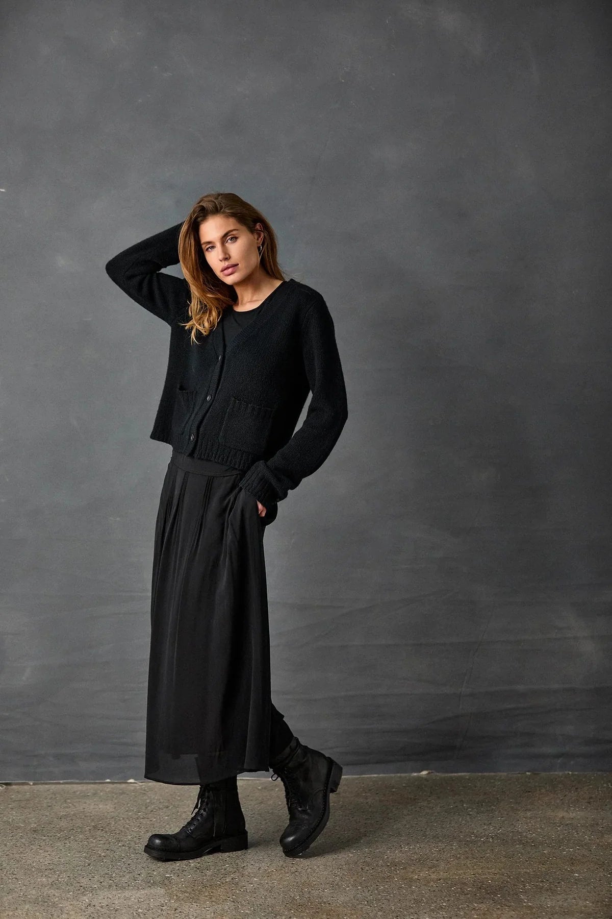 Kristensen Du Nord - Two Toned Cardigan in Greige or Black
