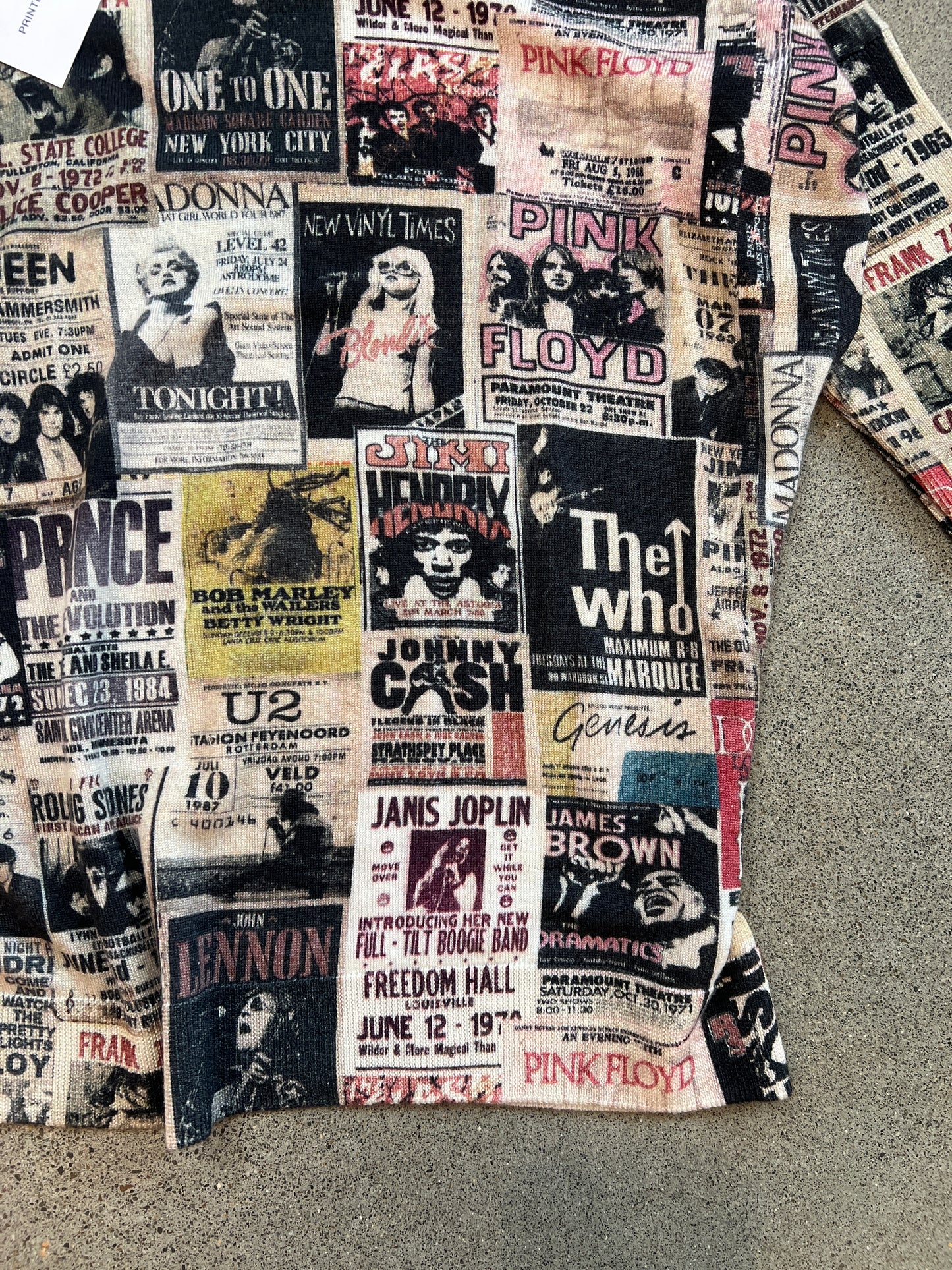 Printed Artworks - Rock Ticket Oversized Cashmere Tee
