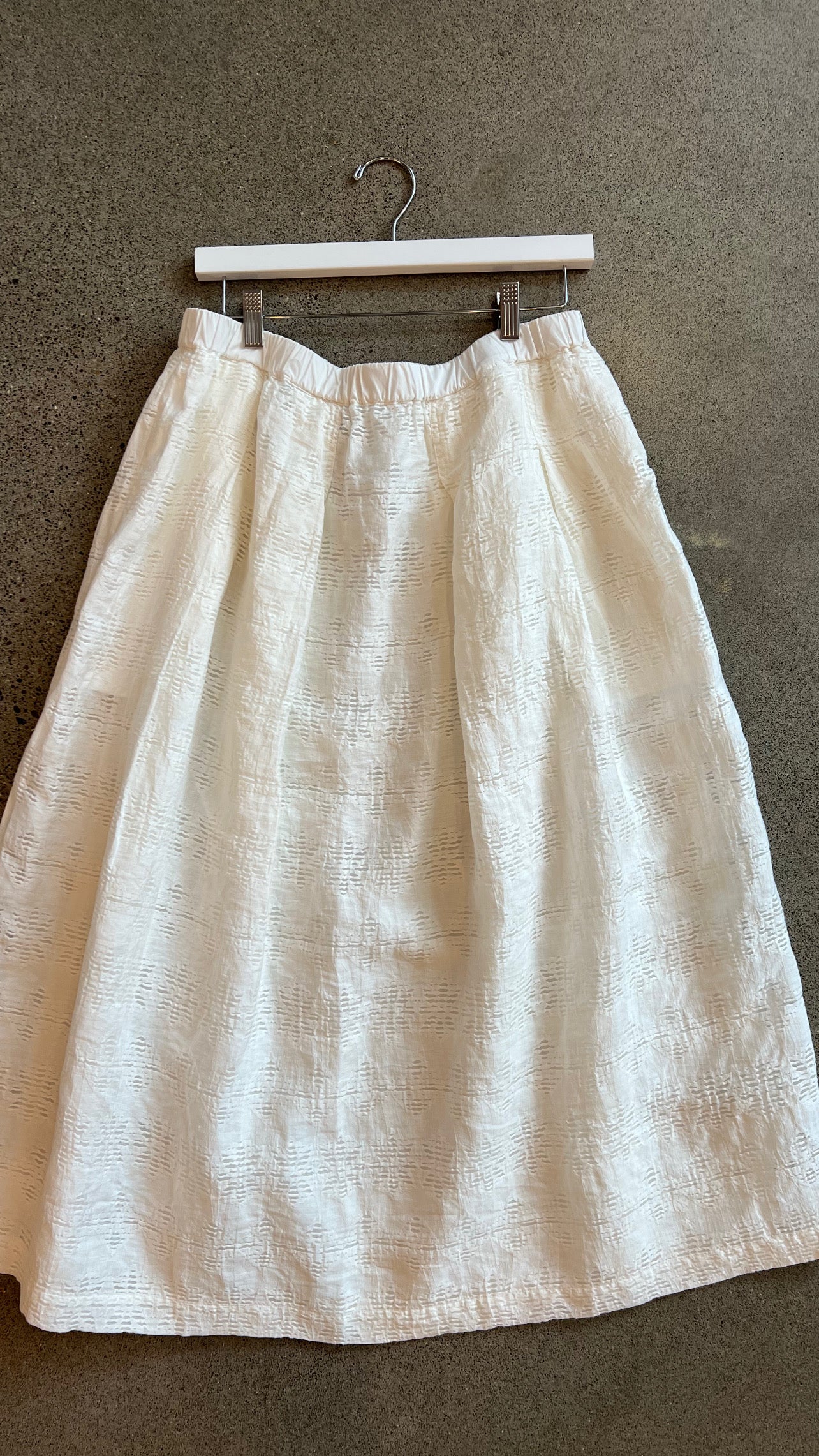 Kristensen Du Nord- White Skirt With Sheer Design