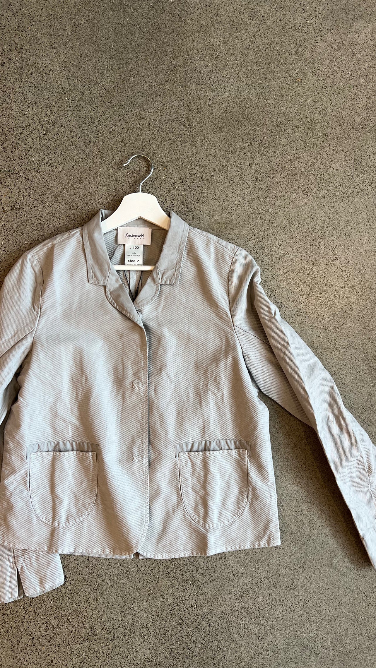 Kristensen Du Nord- Cotton Twill  Jacket - in Grey(XL)