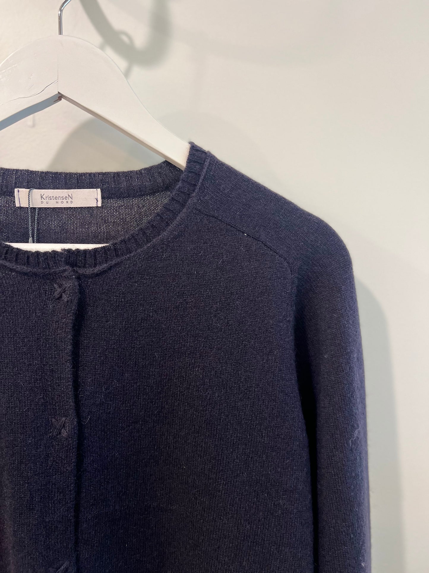 Kristensen Du Nord - Light Cashmere Cardigan in Blue Notte