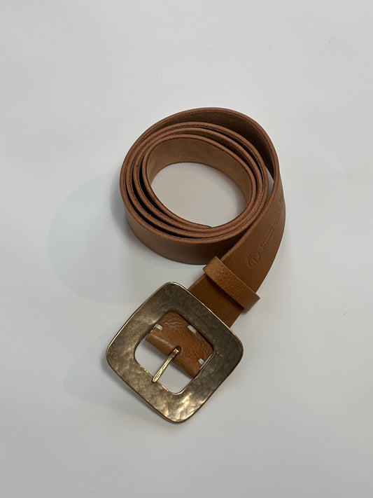 Massinmo Palomba - Square Buckle Belt  in Tabac
