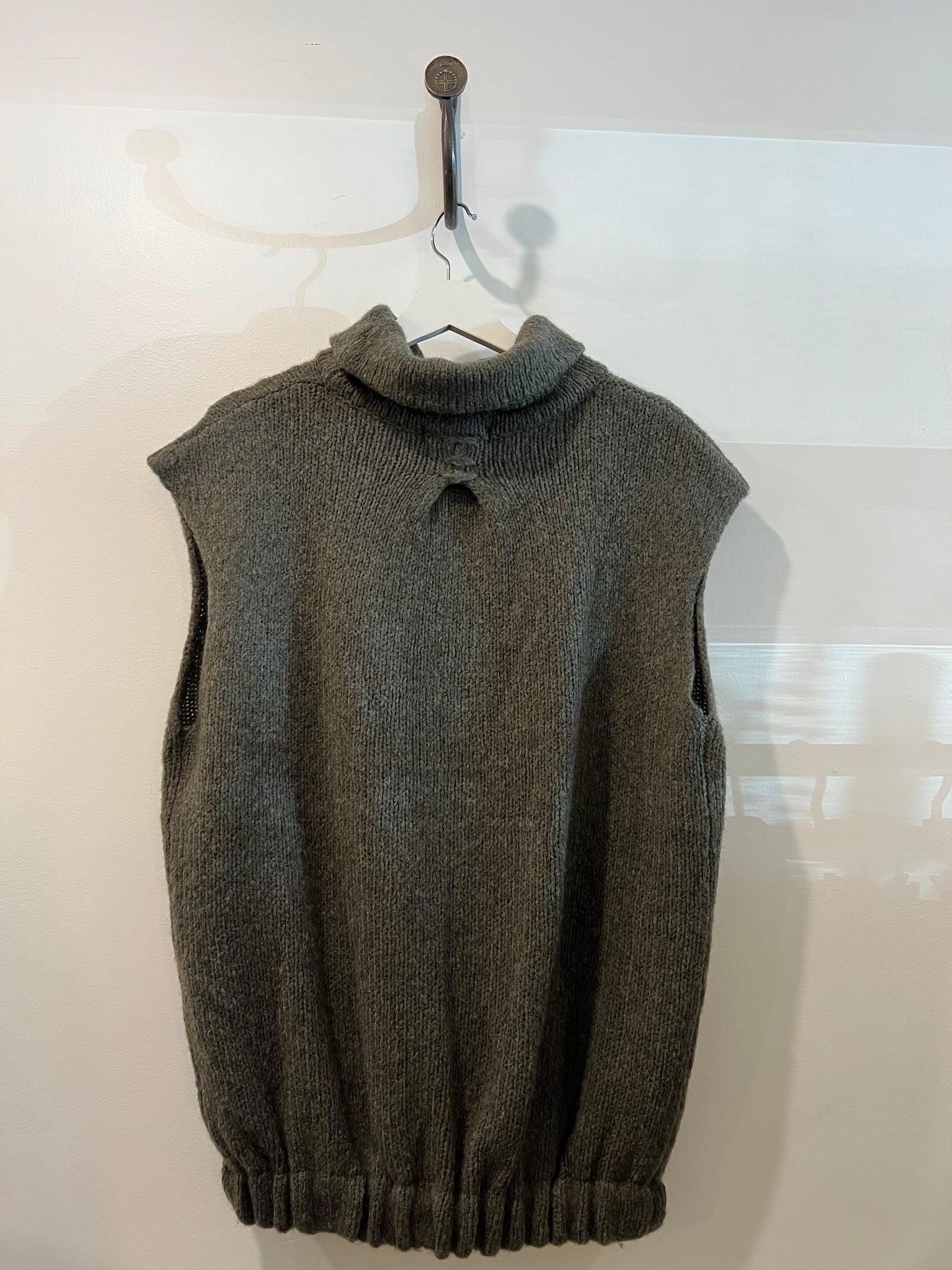 Kristensen Du Nord - Cashmere Blend Waistcoat in Dark Sage