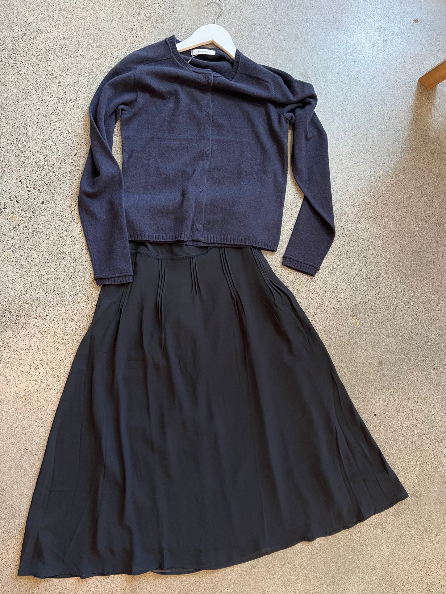 Kristensen Du Nord - Light Cashmere Cardigan in Blue Notte