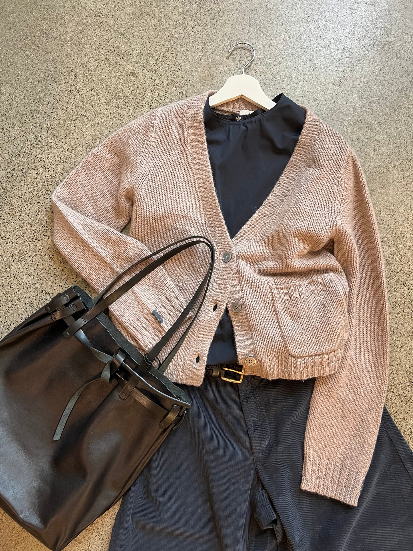 Kristensen Du Nord - Two Toned Cardigan in Greige or Black