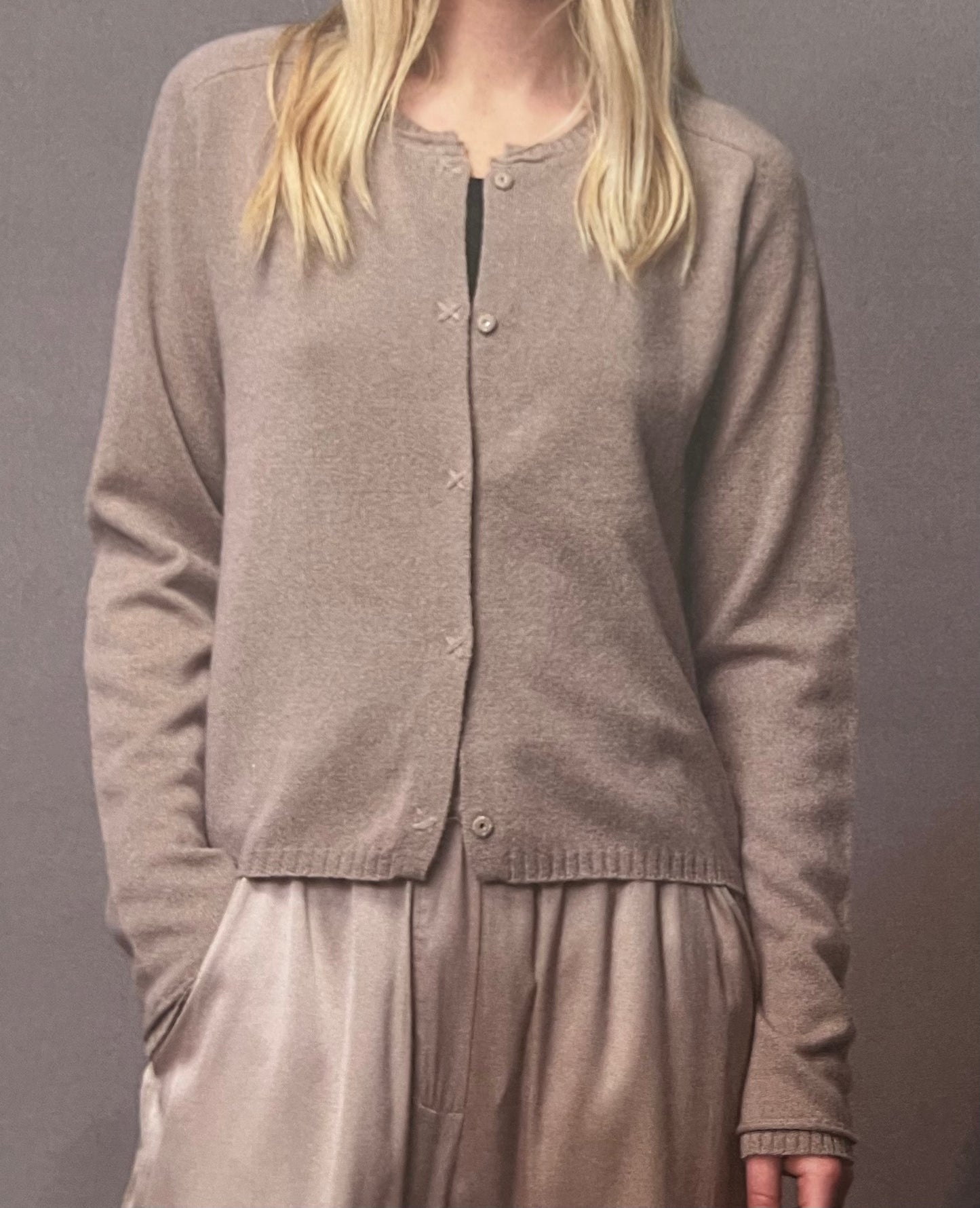 Kristensen Du Nord - Light Cashmere Cardigan in Blue Notte