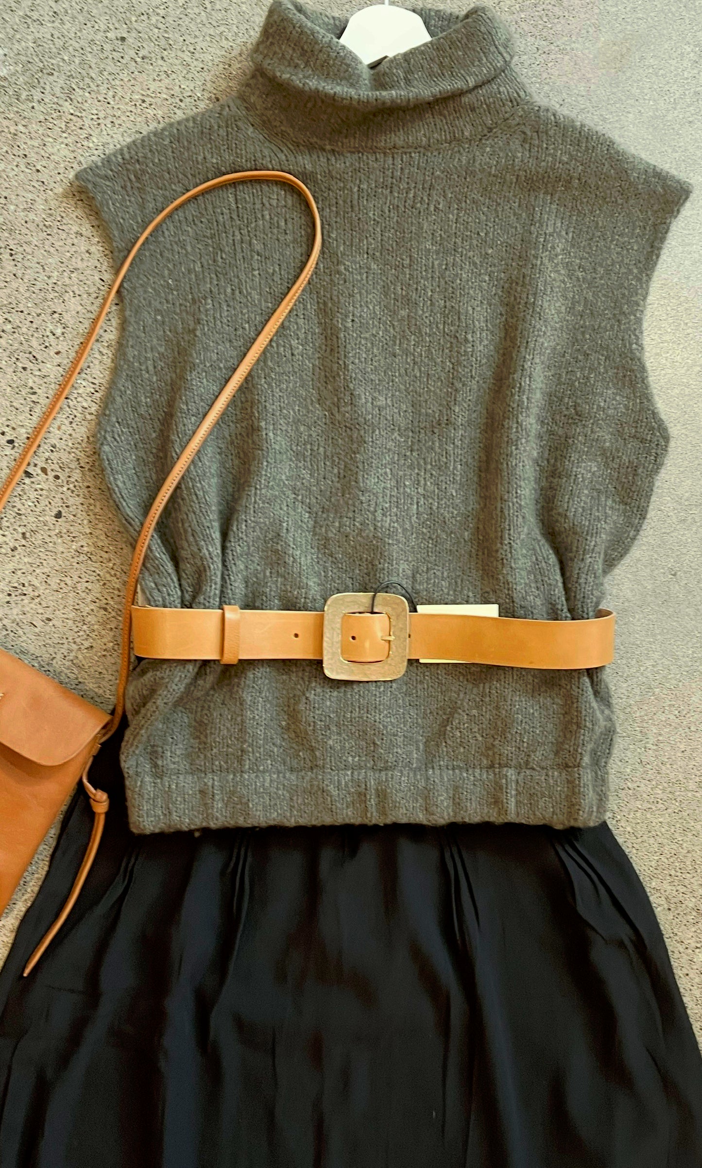 Kristensen Du Nord - Cashmere Blend Waistcoat in Dark Sage