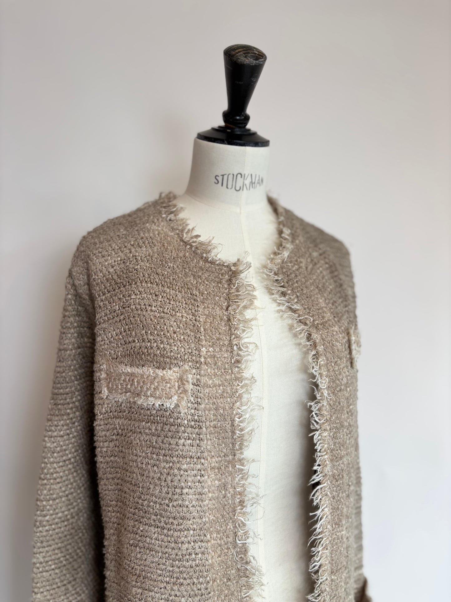 Avant Toi- Round Neck Jacket in Noce Moscata