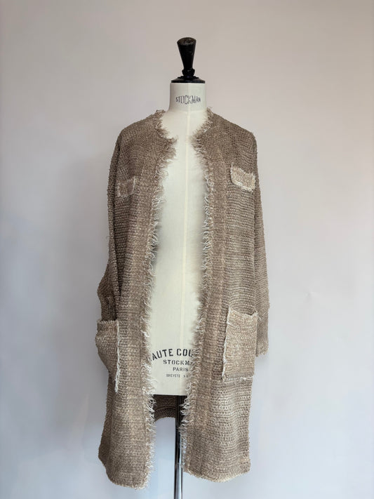 Avant Toi- Round Neck Jacket in Noce Moscata