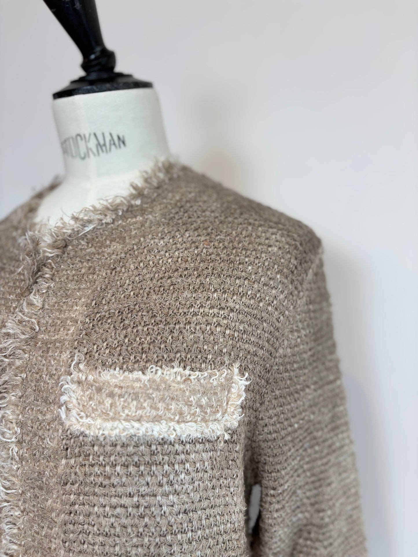 Avant Toi- Round Neck Jacket in Noce Moscata