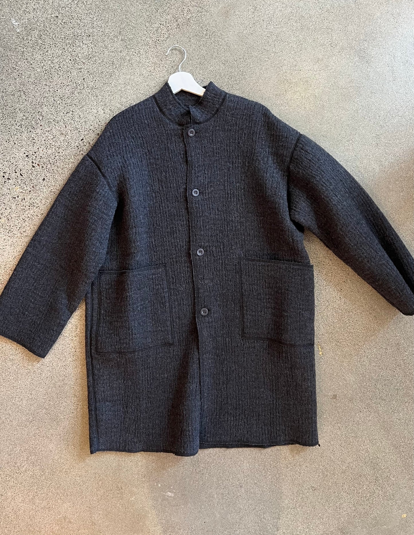 Labo Art - Structured Wool Jacket in Graphite