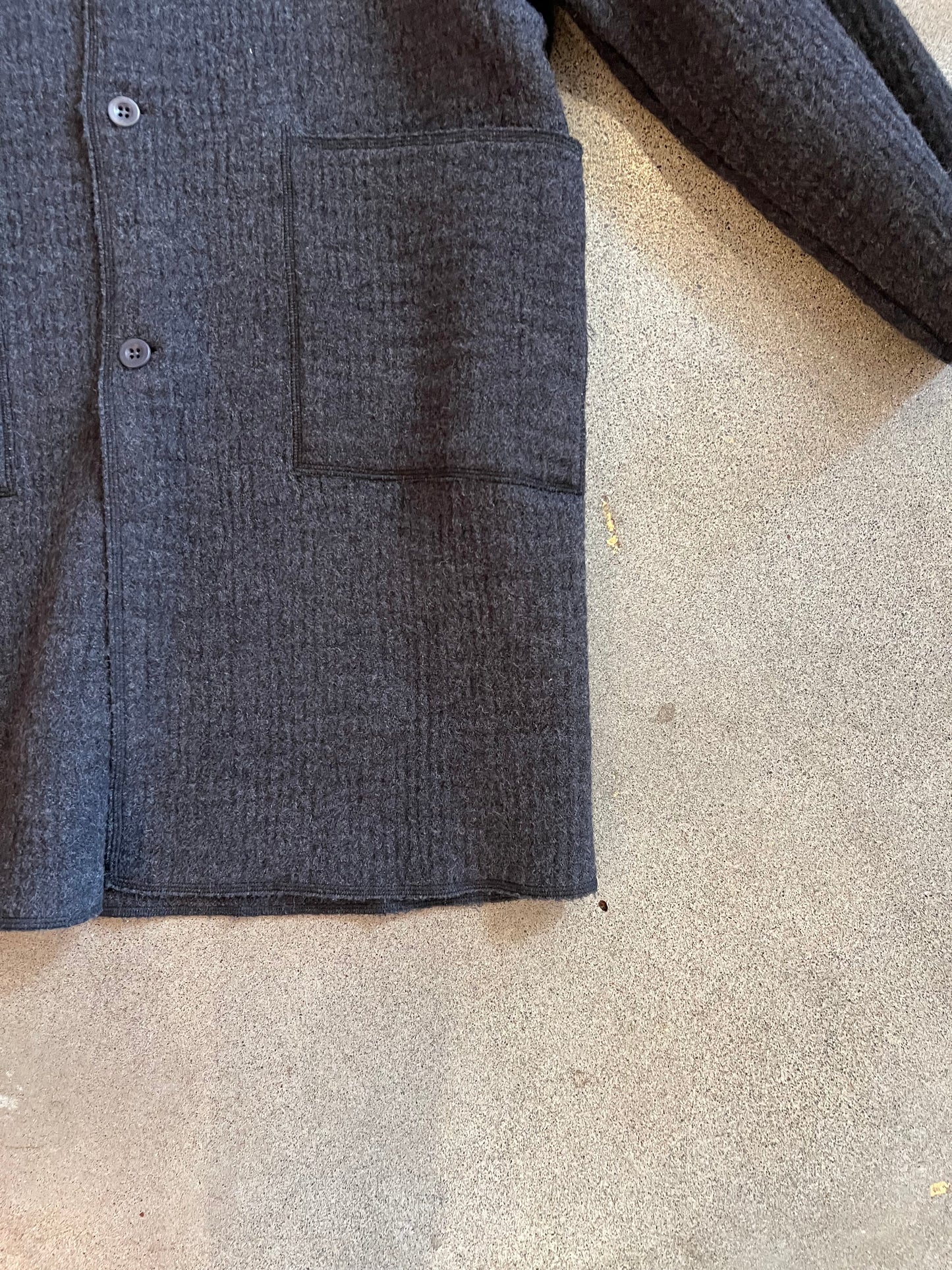 Labo Art - Structured Wool Jacket in Graphite