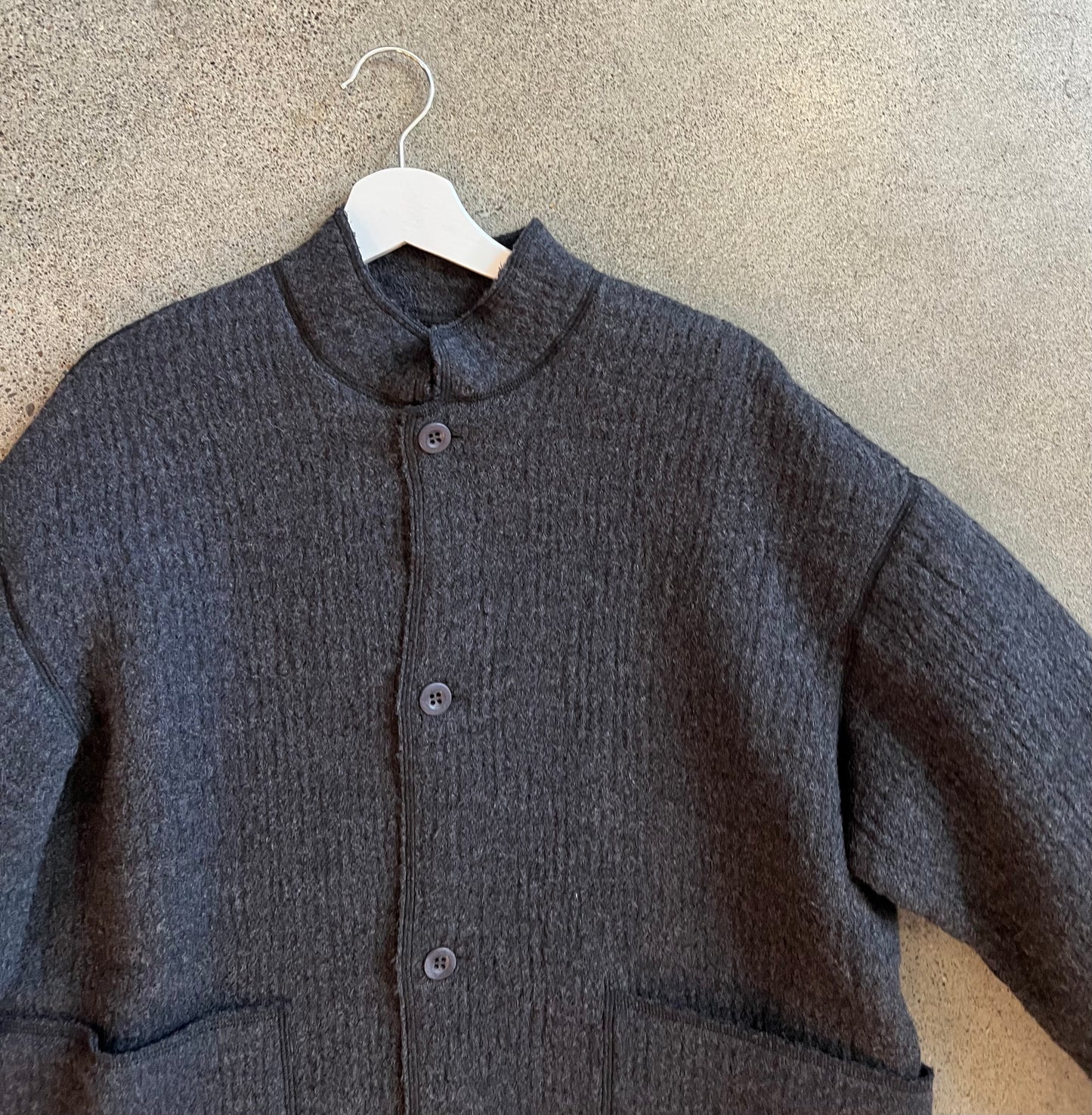 Labo Art - Structured Wool Jacket in Graphite