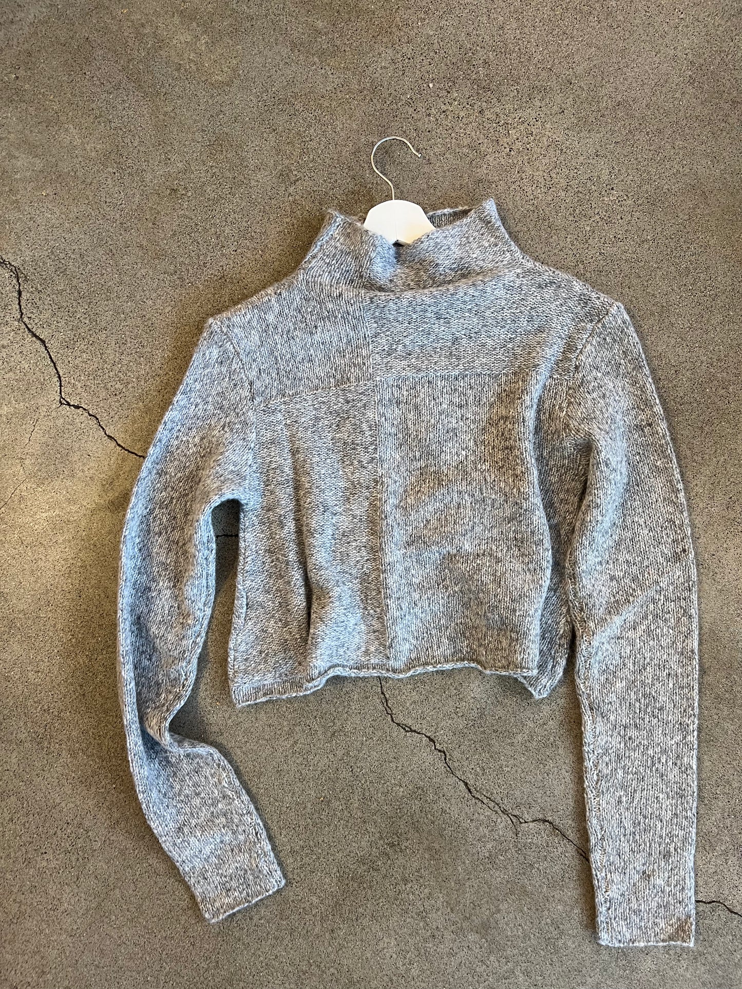 Rundholz Black Label - Cropped Button Sweater in Red or Grey