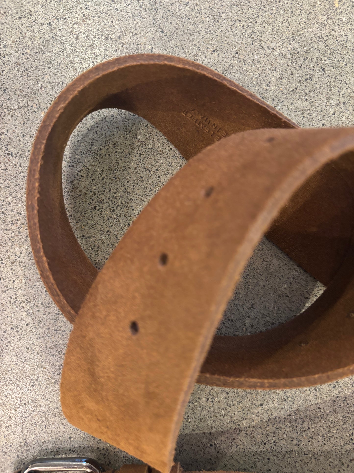 Hache - Large Suede Belt