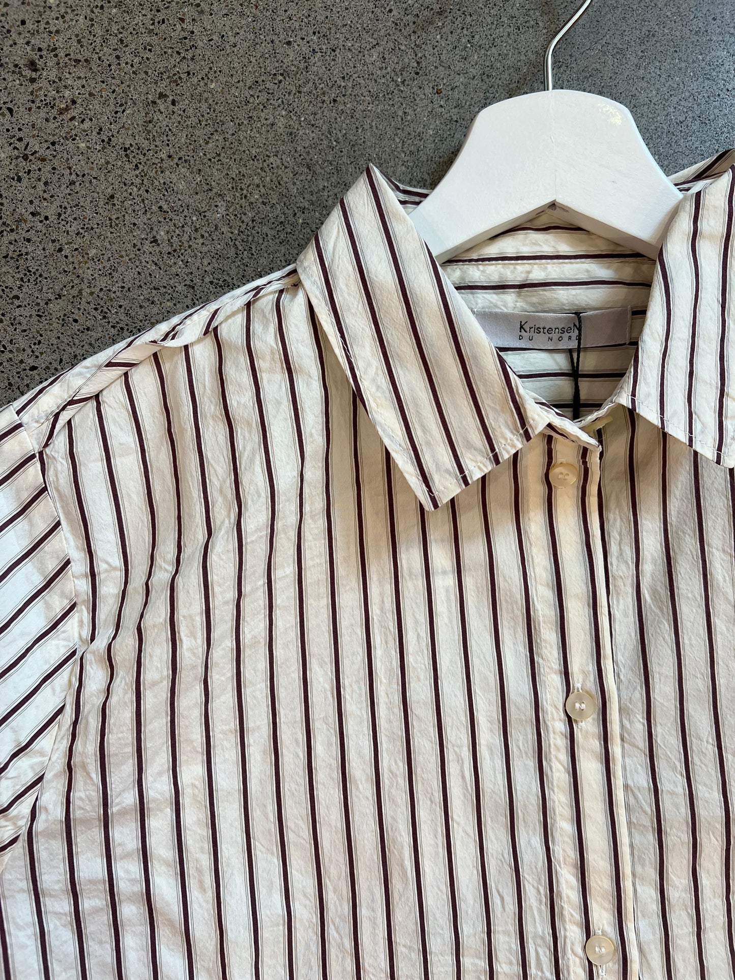 Kristensen Du Nord - Striped Cotton Silk Classic Shirt