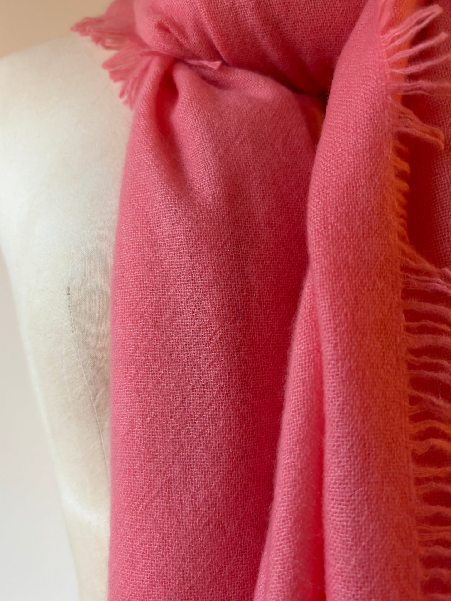 KAS - Lightweight Woven Cashmere Scarf in Desert Brown or Shell Pink