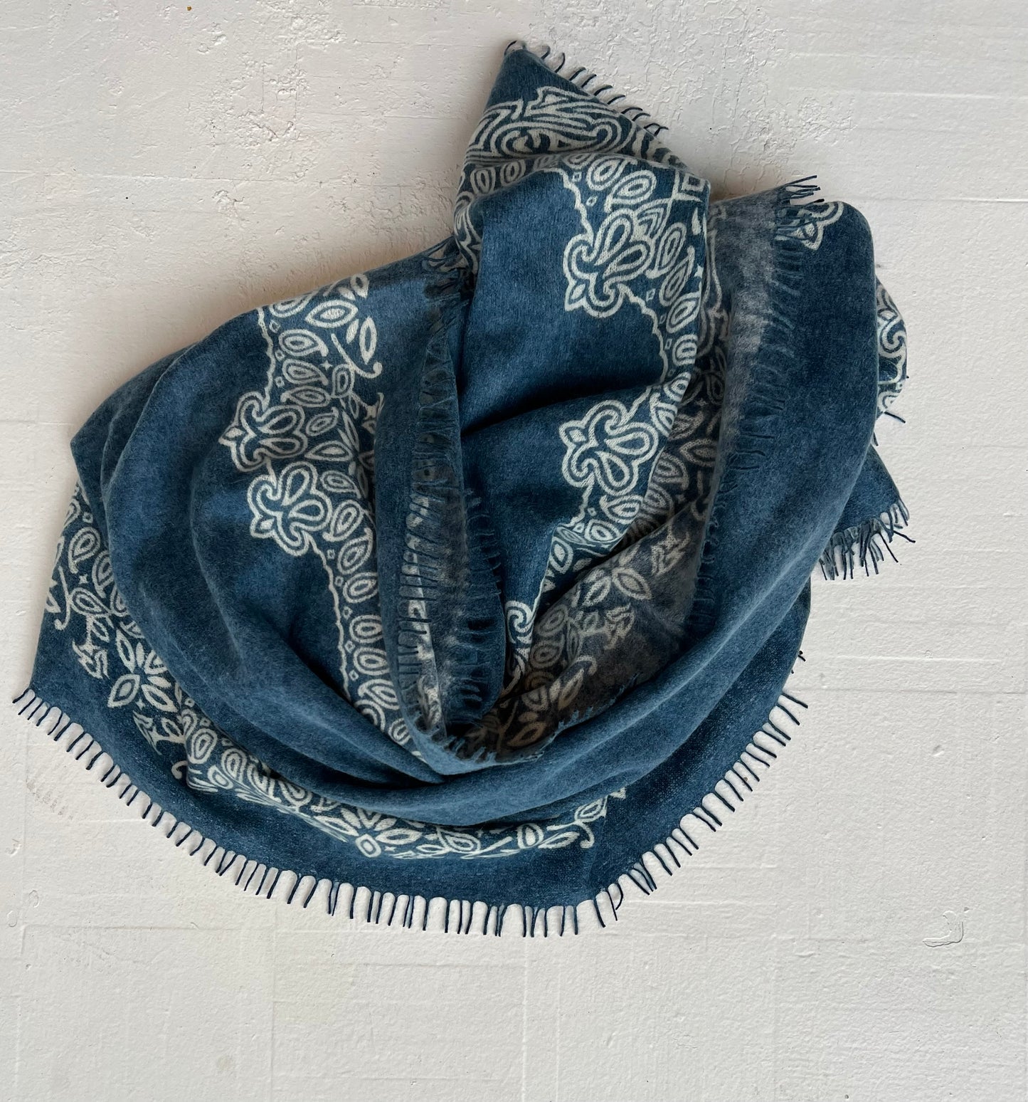 KAS- Bandana Print Long Cashmere Scarves