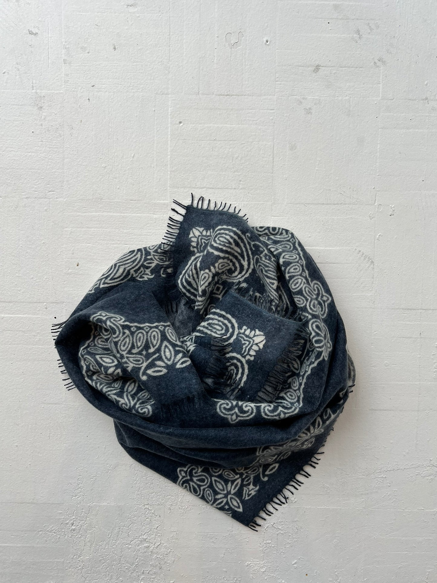 KAS- Bandana Print Long Cashmere Scarves