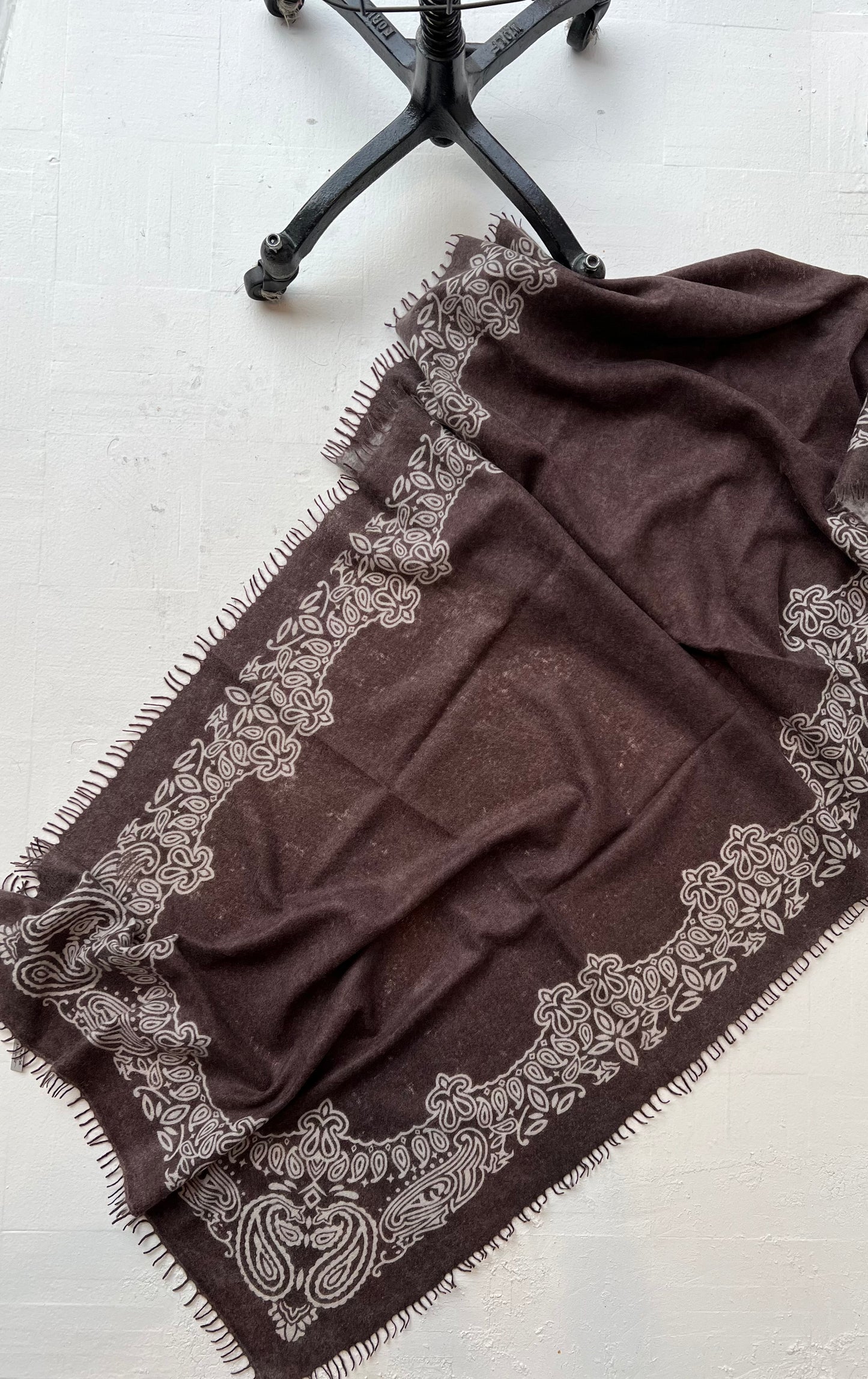 KAS- Bandana Print Long Cashmere Scarves