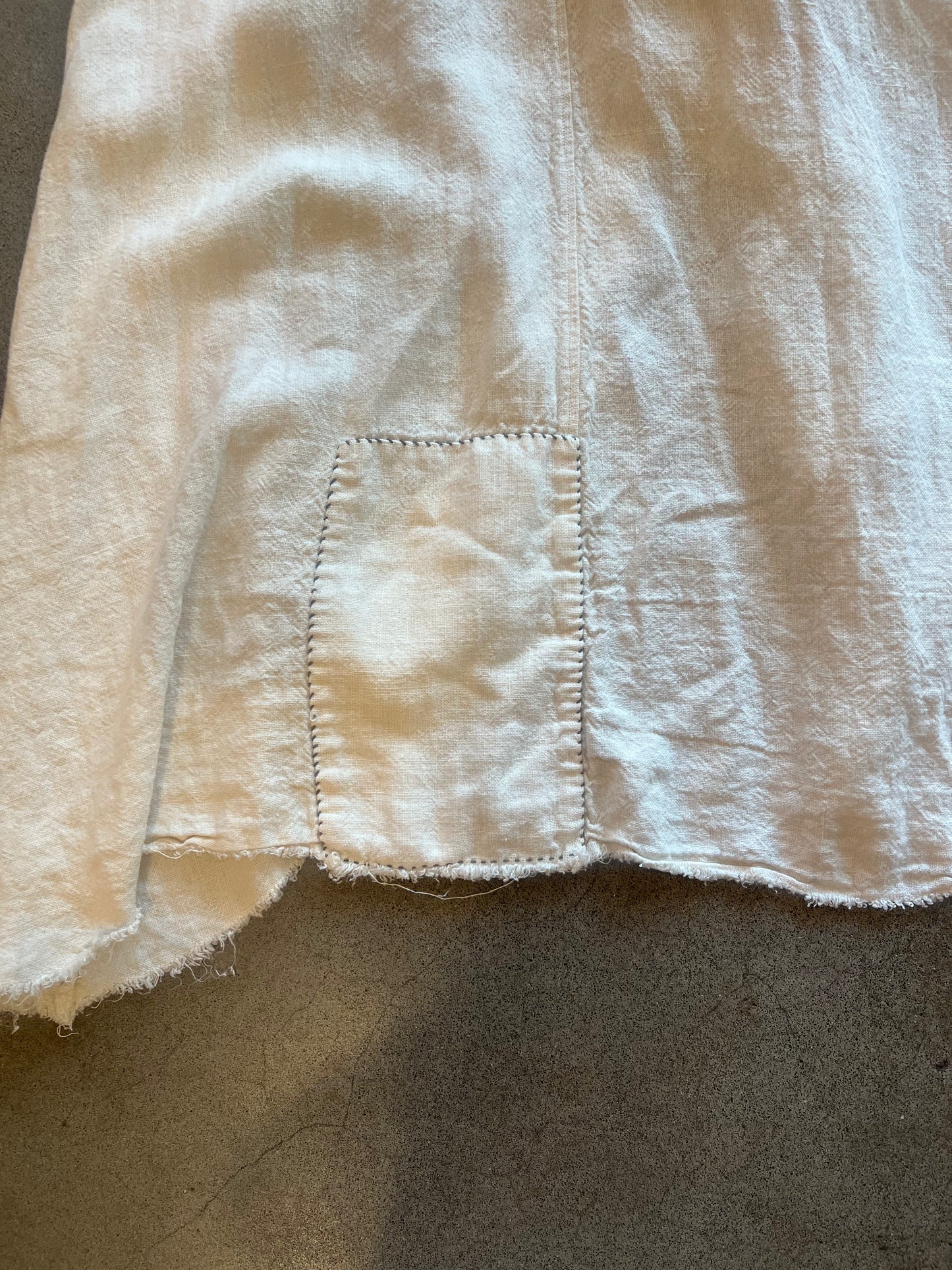 Magnolia Pearl - White Linen Duster Jacket