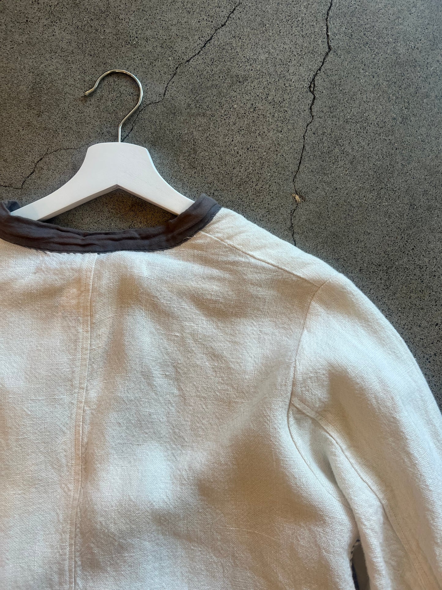 Magnolia Pearl - White Linen Duster Jacket