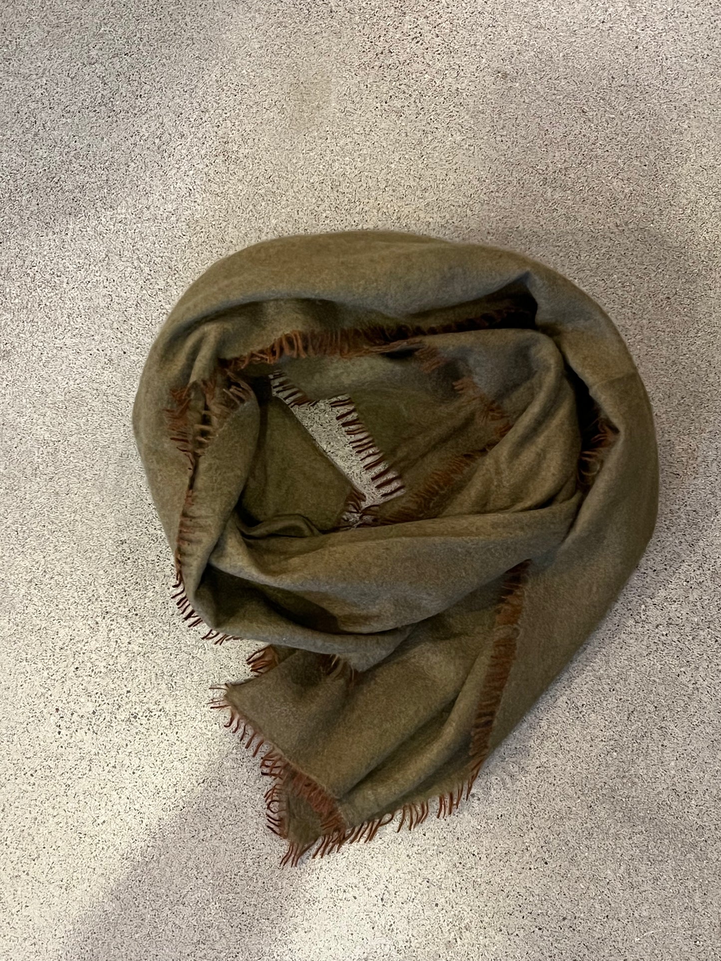 KAS- Solid Cashmere with Colored Fringe