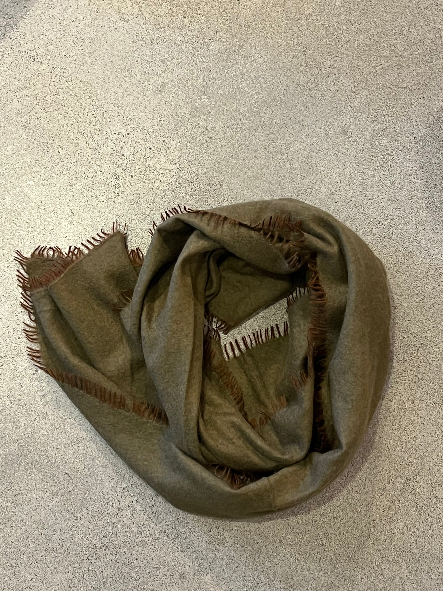 KAS- Solid Cashmere with Colored Fringe
