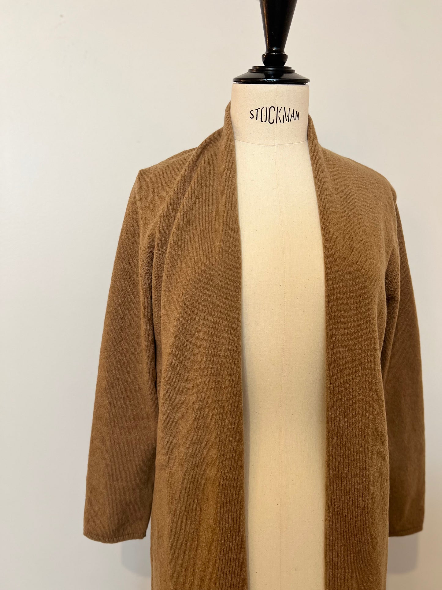 Monica Sarti - Long Cashmere Cardigan in Camel