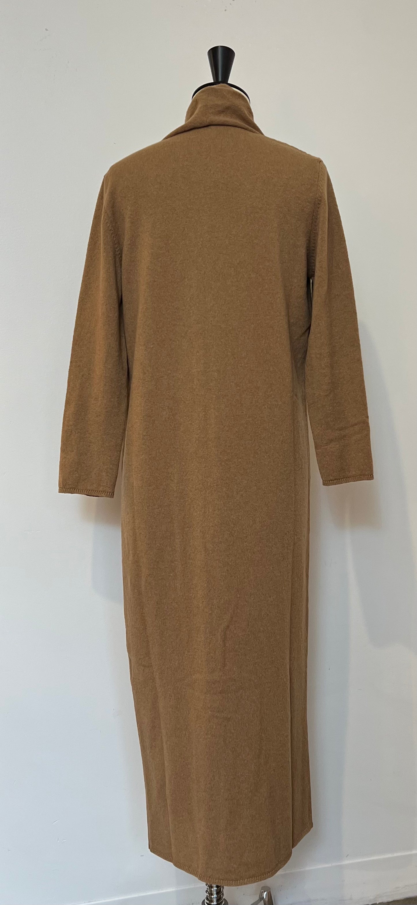 Monica Sarti - Long Cashmere Cardigan in Camel