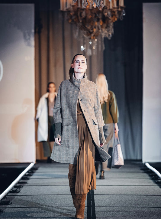 Hache - London Skirt in Tuscan Tan