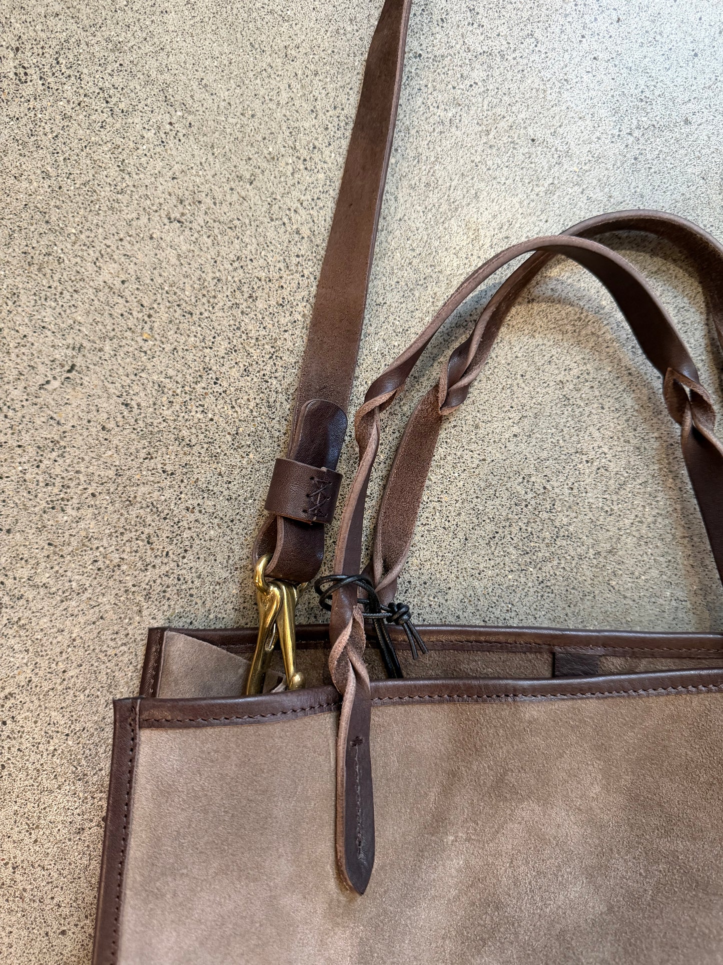 Massimo Palomba - Rose Suede Tote in Taupe