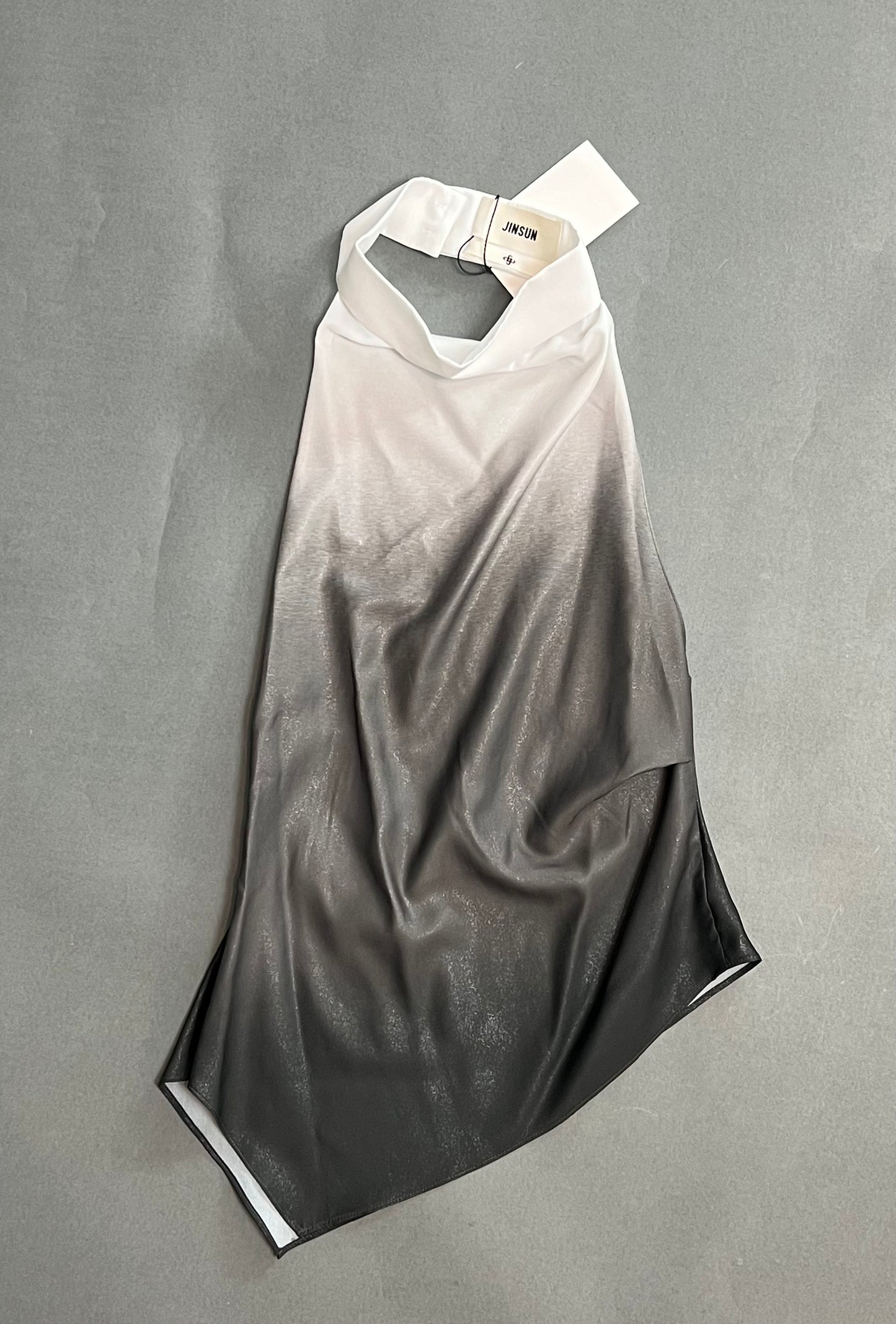 JINSUN - Ombre Shine Asymmetric Halter Top