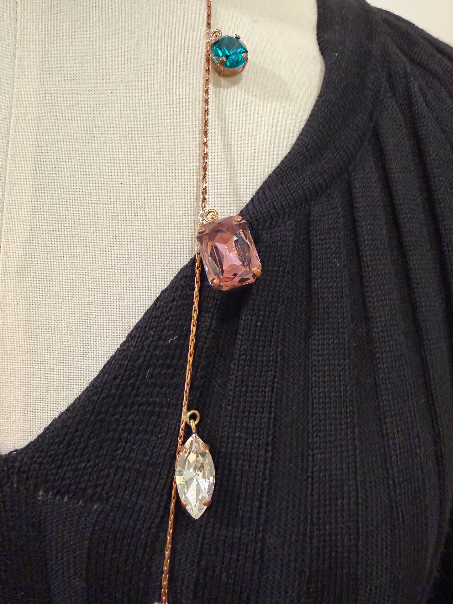 Alba Bijoux - Long Chanel Multi Necklace