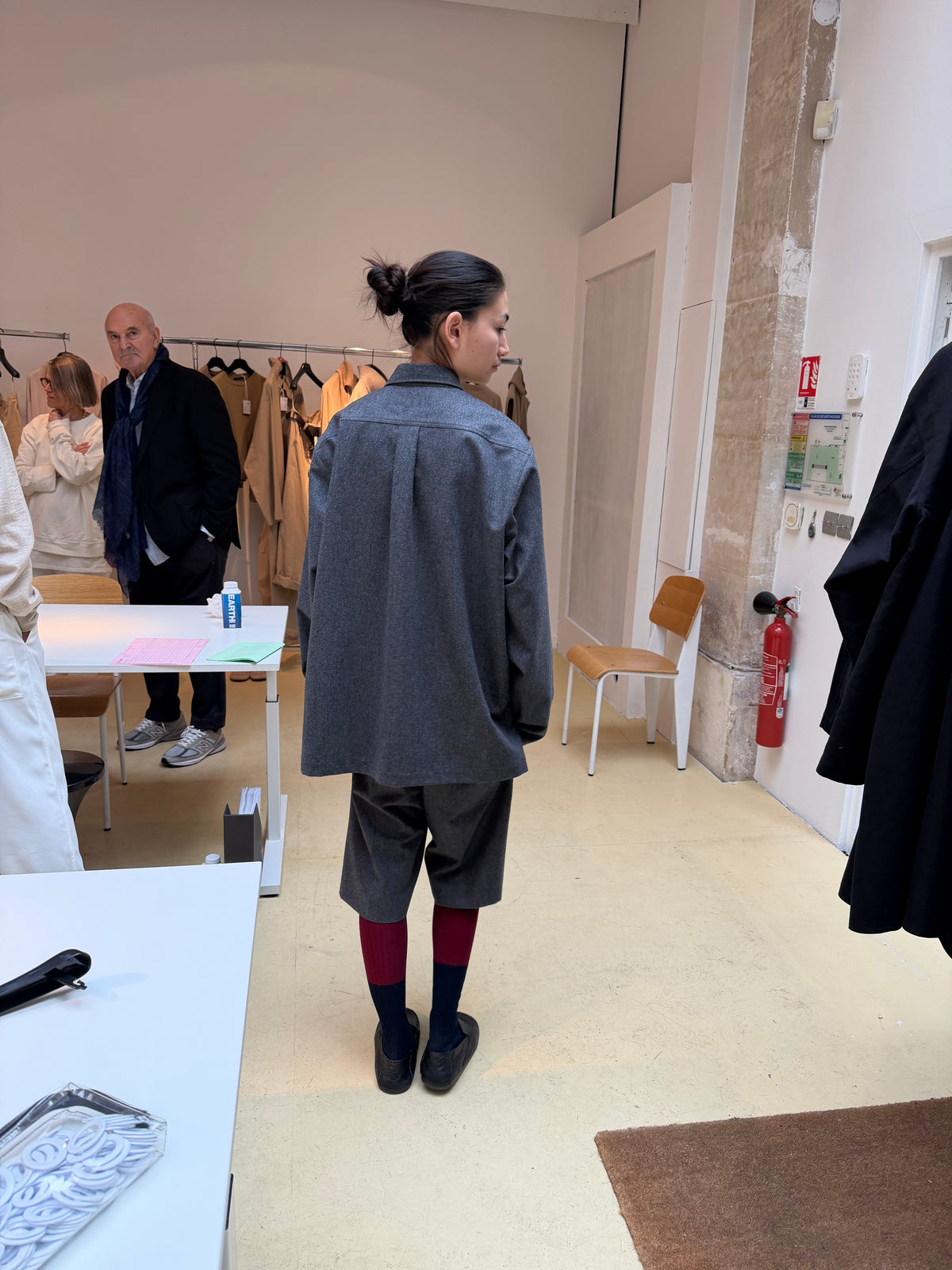 Sofie D'Hoore - Barit Work Shirt in Grey Wool
