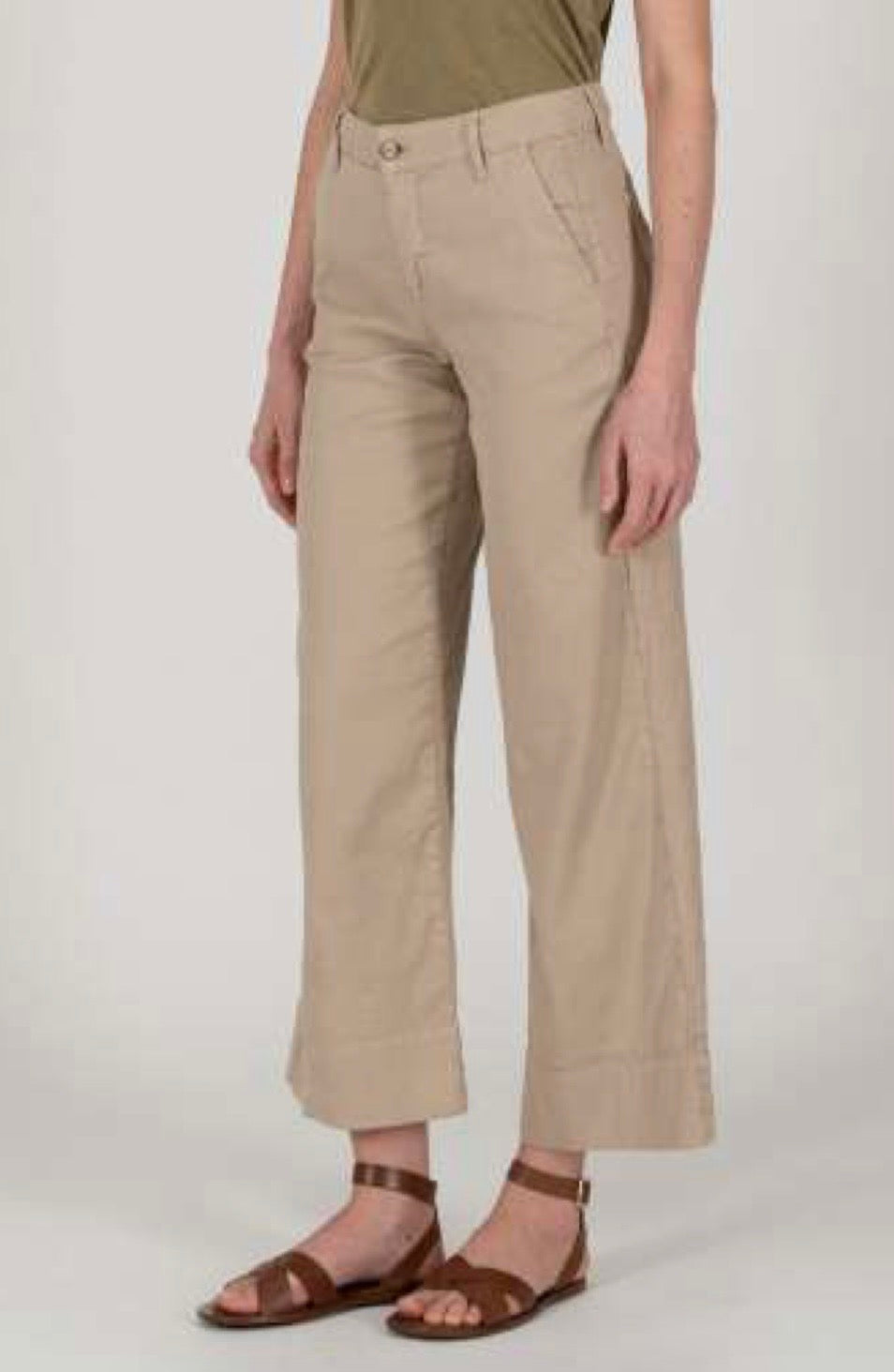 PS Don't Forget me - Eva Palazzo Cropped in Nocciola