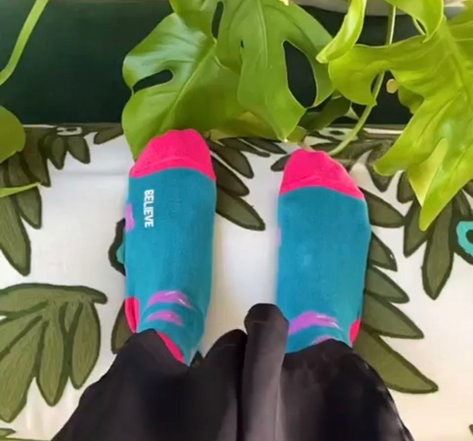 Pōsie Turner - Believe Crew Socks