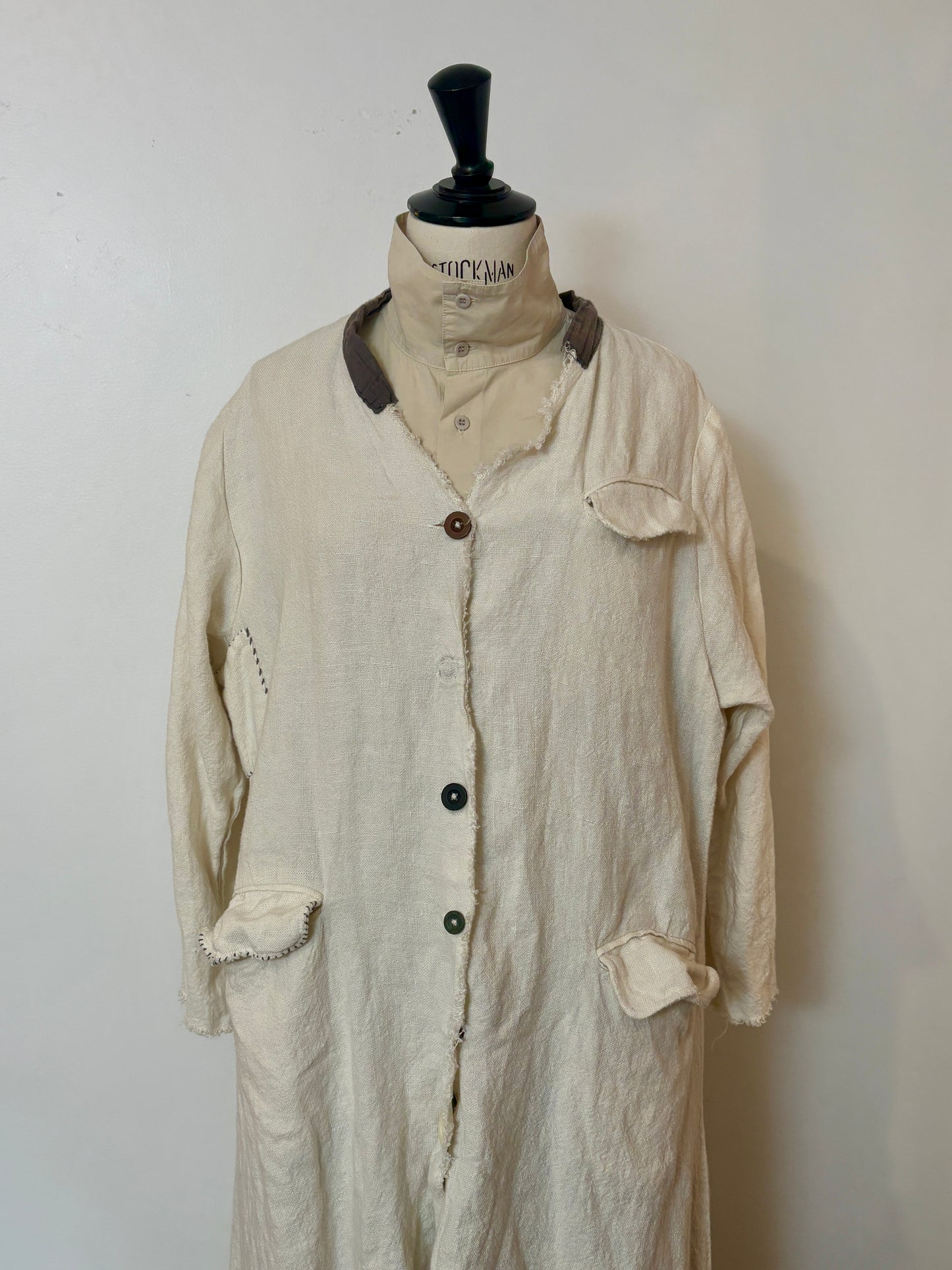 Magnolia Pearl - White Linen Duster Jacket
