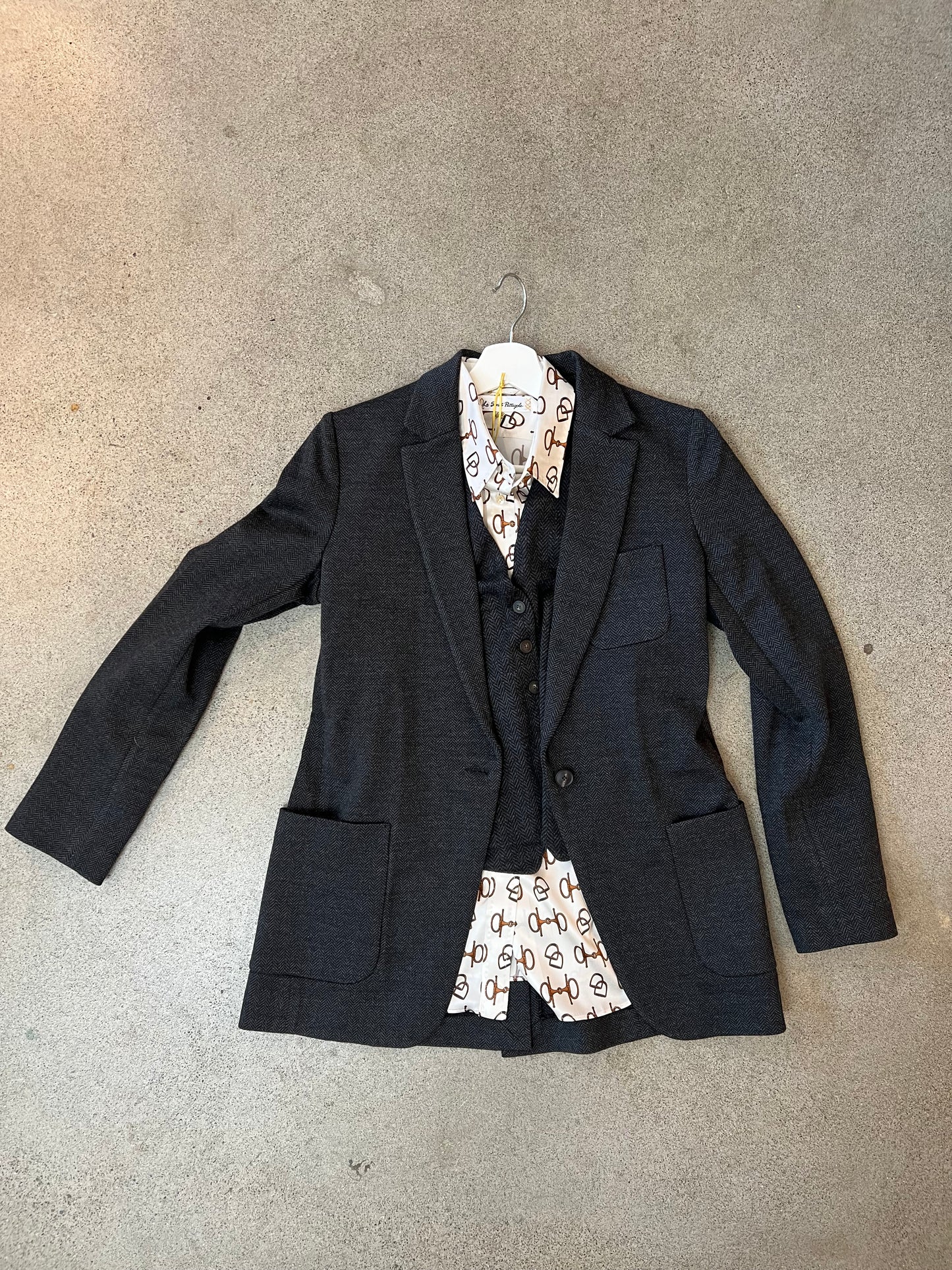 Nells Nelson - Geneve Herringbone Knit Blazer