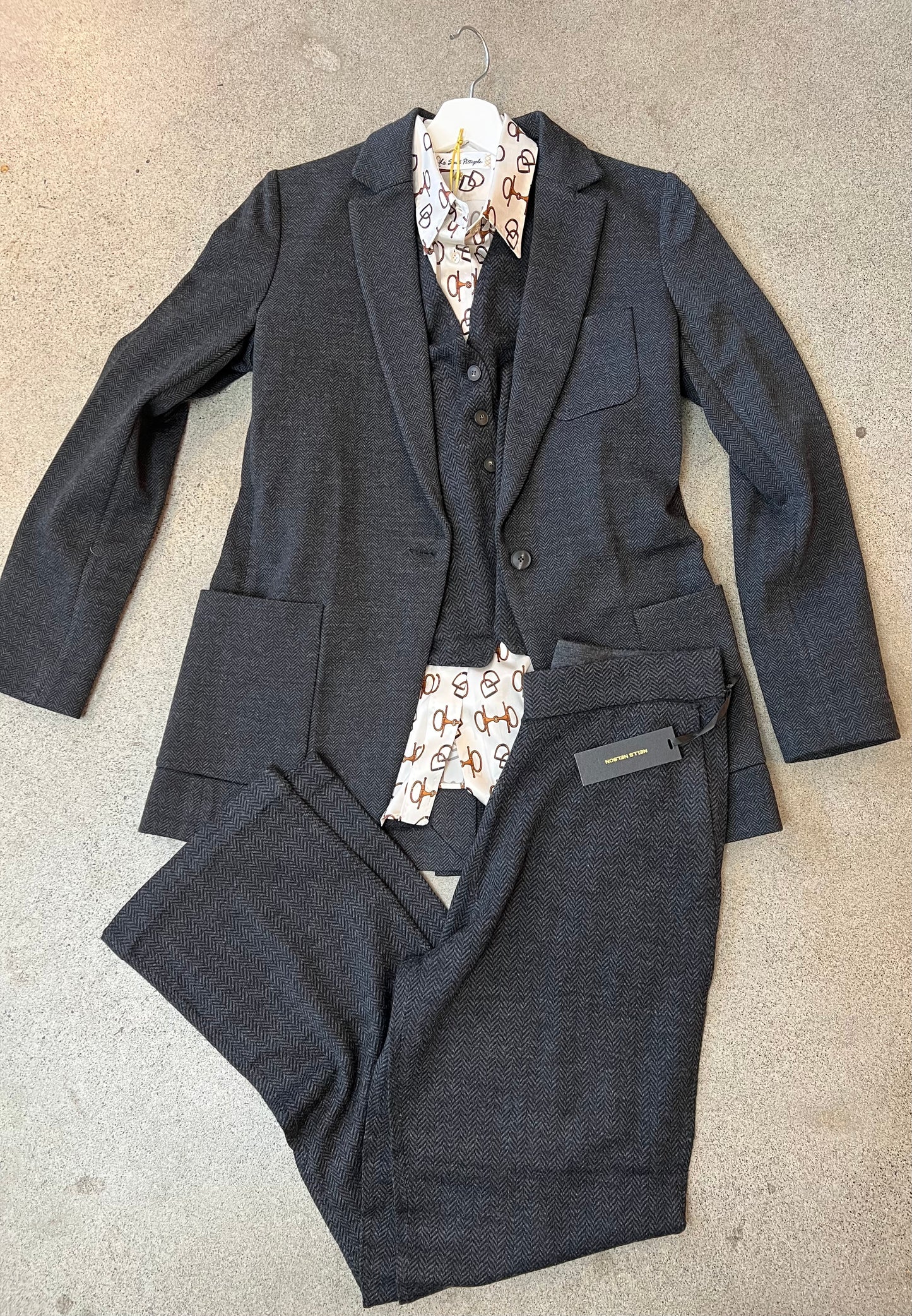 Nells Nelson - Geneve Herringbone Knit Blazer