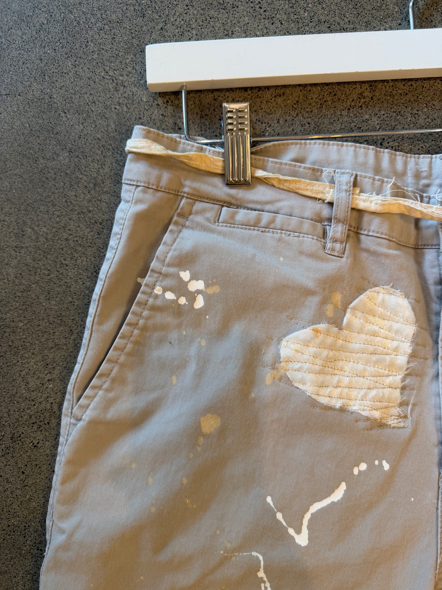 Origami Crane - Greige Chinos