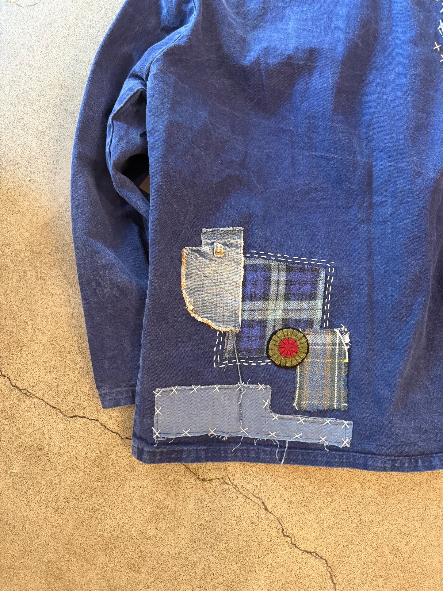 Origami Crane - Euro Workwear Jacket with Patches