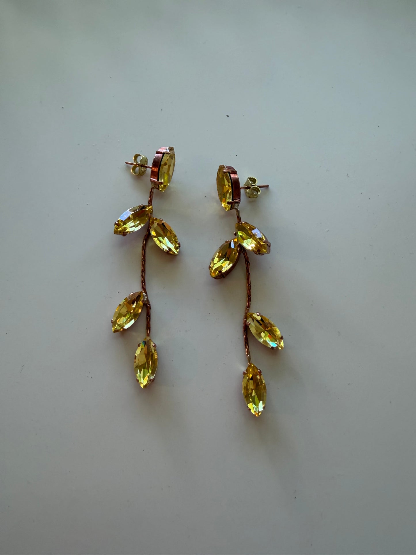 Alba Bijoux- Leaf Drop Earrings in several color options