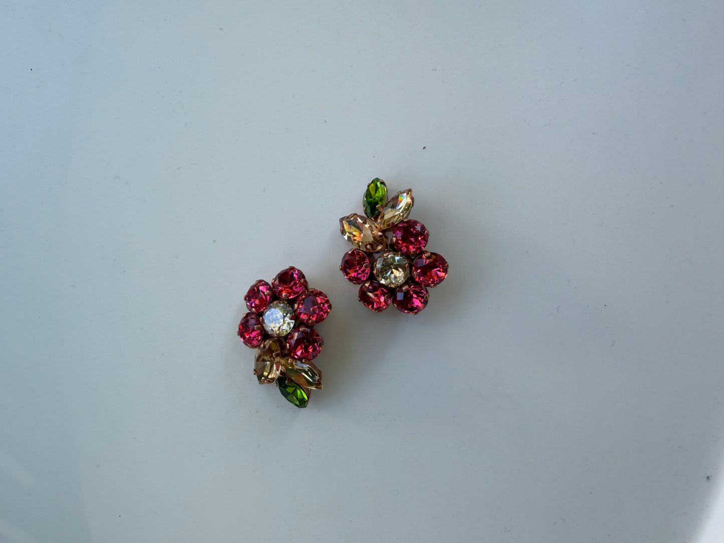 Alba Bijoux- Flower Cluster Clip Earrings