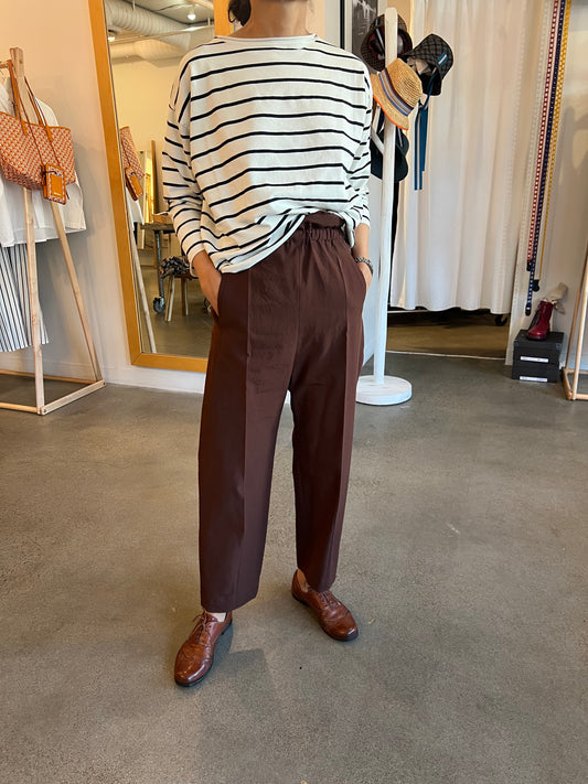 Hache - High Waisted Pince Pants in Navy or Brown