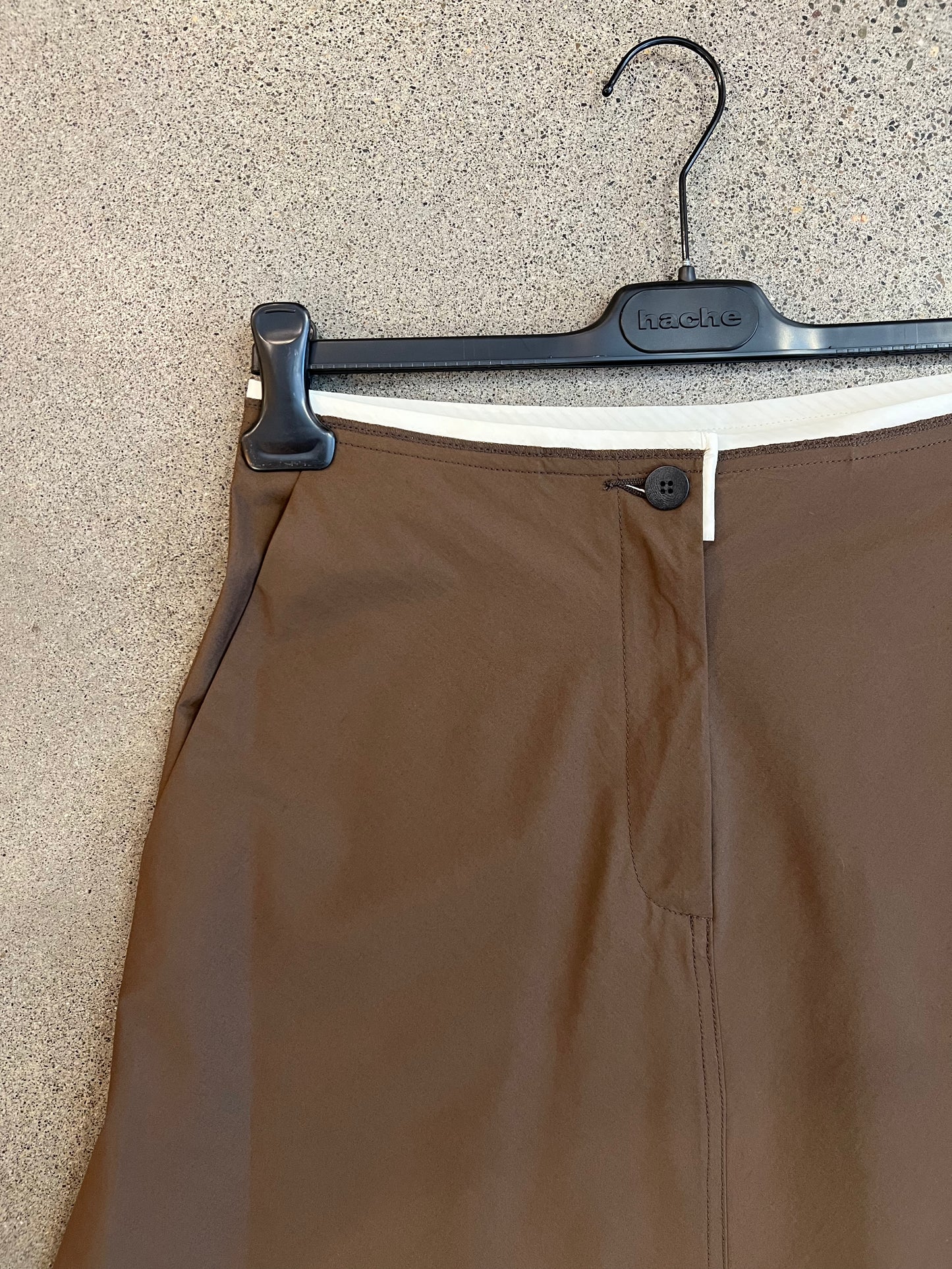 Hache - Godet Skirt in Brown